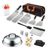 Maxbell 18 Pieces Griddle Accessories Burger Press Set for Cooking RV Travel Fishing