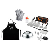 Maxbell 18 Pieces Griddle Accessories Burger Press Set for Cooking RV Travel Fishing