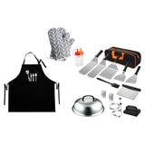 Maxbell 18 Pieces Griddle Accessories Burger Press Set for Cooking RV Travel Fishing