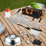 Maxbell 18 Pieces Griddle Accessories Burger Press Set for Cooking RV Travel Fishing