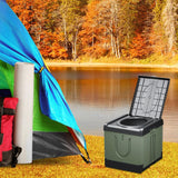 Maxbell Portable Toilet Trash Can Camping Folding Toilet for Long Trips Fishing Boat Square Green
