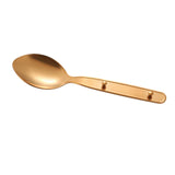 Maxbell 3Pcs Camping Utensils Flatware Spoon Fork Knife for Survival BBQ Backpacking Rose Golden