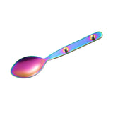 Maxbell 3Pcs Camping Utensils Flatware Spoon Fork Knife for Survival BBQ Backpacking Colorful