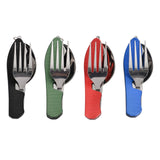 Maxbell Camping Utensils Traveling Home Flatware Camping Gear Camping Cutlery Black