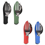 Maxbell Camping Utensils Traveling Home Flatware Camping Gear Camping Cutlery Black