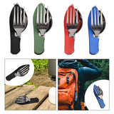 Maxbell Camping Utensils Traveling Home Flatware Camping Gear Camping Cutlery Black