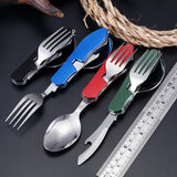 Maxbell Camping Utensils Traveling Home Flatware Camping Gear Camping Cutlery Black