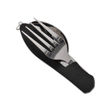 Maxbell Camping Utensils Traveling Home Flatware Camping Gear Camping Cutlery Black