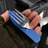 Maxbell Camping Utensils Traveling Home Flatware Camping Gear Camping Cutlery Black