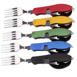 Maxbell Camping Utensils Traveling Home Flatware Camping Gear Camping Cutlery Black