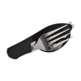 Maxbell Camping Utensils Traveling Home Flatware Camping Gear Camping Cutlery Black