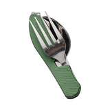 Maxbell Camping Utensils Traveling Home Flatware Camping Gear Camping Cutlery Green