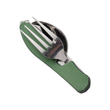 Maxbell Camping Utensils Traveling Home Flatware Camping Gear Camping Cutlery Green