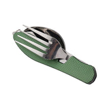 Maxbell Camping Utensils Traveling Home Flatware Camping Gear Camping Cutlery Green
