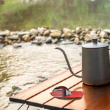 Maxbell Camping Utensils Traveling Home Flatware Camping Gear Camping Cutlery Red