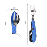 Maxbell Camping Utensils Traveling Home Flatware Camping Gear Camping Cutlery Blue