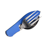 Maxbell Camping Utensils Traveling Home Flatware Camping Gear Camping Cutlery Blue