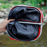 Maxbell Foldable Fish Net Bag Fishing Bucket Storage Cage for Kayak Fishing Crawfish Black