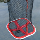 Maxbell Foldable Fish Net Bag Fishing Bucket Storage Cage for Kayak Fishing Crawfish Black