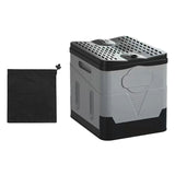 Maxbell Camping Folding Toilet Multifunctional Car Bucket Toilet for Boat RV Fishing Black Gray