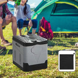 Maxbell Camping Folding Toilet Multifunctional Car Bucket Toilet for Boat RV Fishing Black Gray