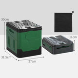 Maxbell Camping Folding Toilet Multifunctional Car Bucket Toilet for Boat RV Fishing Black Green