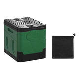 Maxbell Camping Folding Toilet Multifunctional Car Bucket Toilet for Boat RV Fishing Black Green