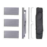 Maxbell Folding Camping Table Travel Table Roll up Camp Table for BBQ Balcony Garden