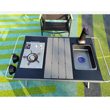 Maxbell Folding Camping Table Travel Table Roll up Camp Table for BBQ Balcony Garden