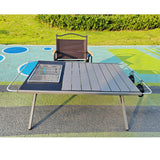 Maxbell Folding Camping Table Travel Table Roll up Camp Table for BBQ Balcony Garden