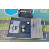 Maxbell Folding Camping Table Travel Table Roll up Camp Table for BBQ Balcony Garden