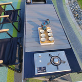 Maxbell Folding Camping Table Travel Table Roll up Camp Table for BBQ Balcony Garden