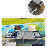 Maxbell Folding Camping Table Travel Table Roll up Camp Table for BBQ Balcony Garden