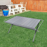 Maxbell Folding Camping Table Travel Table Roll up Camp Table for BBQ Balcony Garden