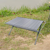 Maxbell Folding Camping Table Travel Table Roll up Camp Table for BBQ Balcony Garden