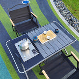 Maxbell Folding Camping Table Travel Table Roll up Camp Table for BBQ Balcony Garden