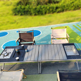 Maxbell Folding Camping Table Travel Table Roll up Camp Table for BBQ Balcony Garden