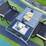 Maxbell Folding Camping Table Travel Table Roll up Camp Table for BBQ Balcony Garden