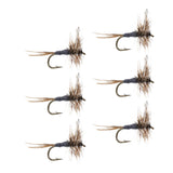Maxbell 6 Pieces Fly Fishing Flies Metal Artificial Baits for Panfish Sunfish Salmon