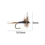 Maxbell 6 Pieces Fly Fishing Flies Metal Artificial Baits for Panfish Sunfish Salmon