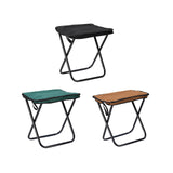 Maxbell Camping Stool Seat Footrest Heavy Duty Camp Stool for Beach Garden Traveling Black
