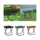 Maxbell Camping Stool Seat Footrest Heavy Duty Camp Stool for Beach Garden Traveling Black