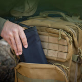 Maxbell Camping Stool Seat Footrest Heavy Duty Camp Stool for Beach Garden Traveling Black