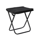 Maxbell Camping Stool Seat Footrest Heavy Duty Camp Stool for Beach Garden Traveling Black