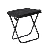 Maxbell Camping Stool Seat Footrest Heavy Duty Camp Stool for Beach Garden Traveling Black
