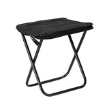 Maxbell Camping Stool Seat Footrest Heavy Duty Camp Stool for Beach Garden Traveling Black