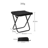 Maxbell Camping Stool Seat Footrest Heavy Duty Camp Stool for Beach Garden Traveling Black