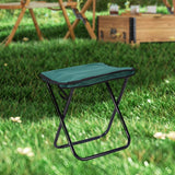 Maxbell Camping Stool Seat Footrest Heavy Duty Camp Stool for Beach Garden Traveling Green