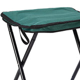 Maxbell Camping Stool Seat Footrest Heavy Duty Camp Stool for Beach Garden Traveling Green