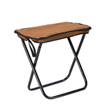 Maxbell Camping Stool Seat Footrest Heavy Duty Camp Stool for Beach Garden Traveling Brown